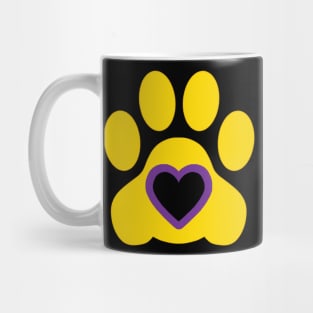 Pride Paw: Intersex Pride Mug